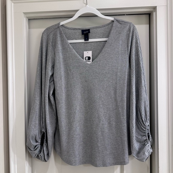 Daytrip Lurex Ribbed Top - Picture 2 of 7